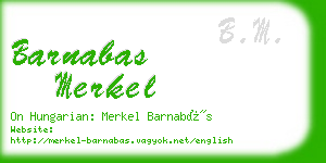 barnabas merkel business card